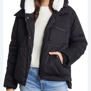 Avec Les Filles Black Puffer Jacket
